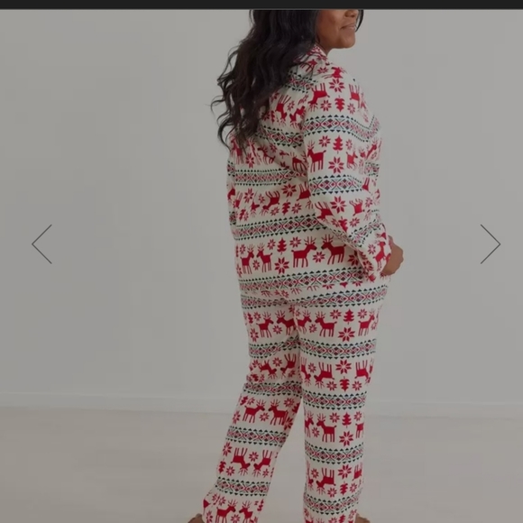 Adult Unisex Flannel Pajama Top and pants Christmas set new medium - Picture 3 of 5